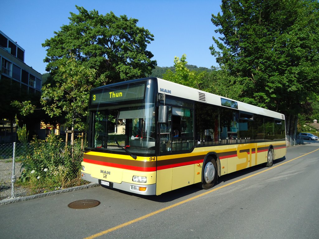 STI Thun Nr. 94/BE 572'094 MAN am 15. Juli 2010 Thun, Schiffländte