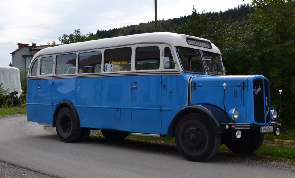 St.Veit/Glan, 29.9.2012: Sauer 48, Bj. 1955 des Historam vor dem Heizhaus der NBiK