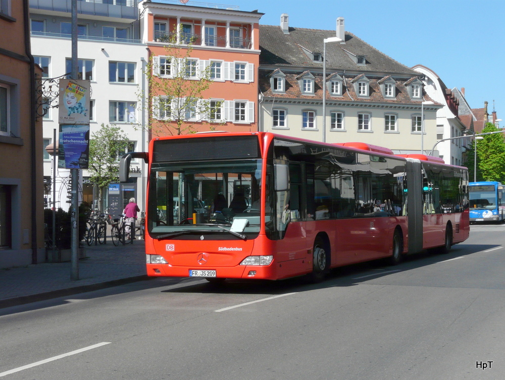 Südbadenbus - Mercedes Citaro  FR.JS 209 unterwegs in Konstanz am 03.05.2012