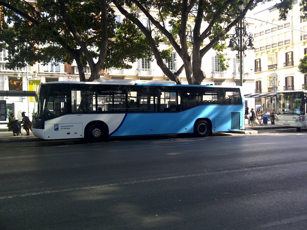 Sunsundegui Astral im spanischen Malaga. Das Fahrzeug basiert auf einem Volvo-Fahrwerk.