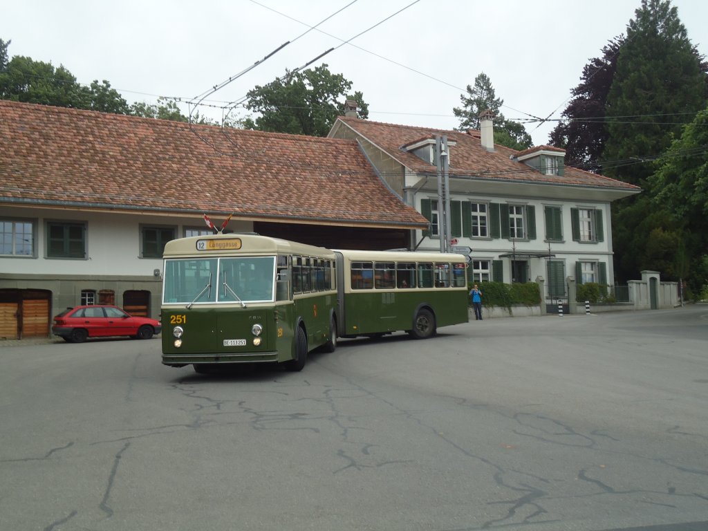 SVB Bern (TVB) - Nr. 251/BE 113'251 - FBW/SWS-R&J am 24. Juni 2012 in Bern, Zentrum Paul Klee