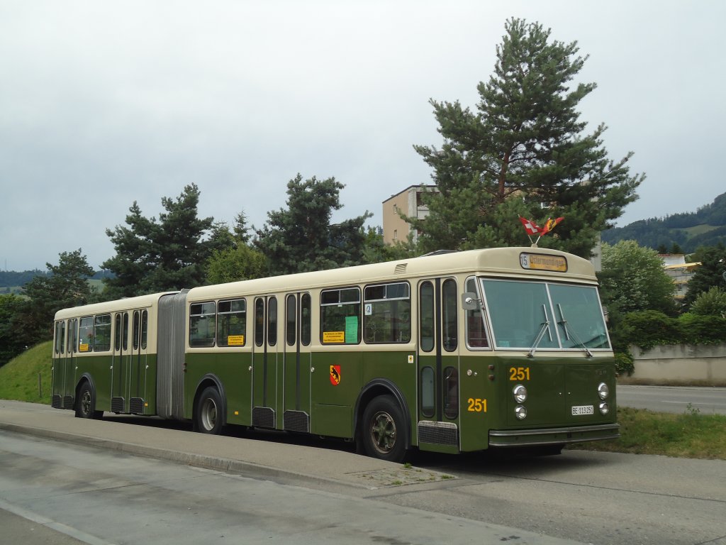 SVB Bern (TVB) - Nr. 251/BE 113'251 - FBW/SWS-R&J am 24. Juni 2012 in Ostermundigen, Rti