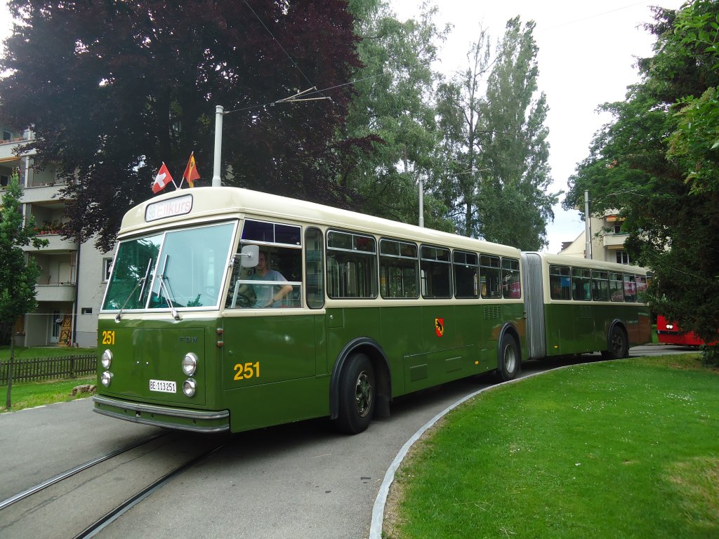 SVB Bern (TVB) - Nr. 251/BE 113'251 - FBW/SWS-R&J am 24. Juni 2012 in Bern, Weissenbhl