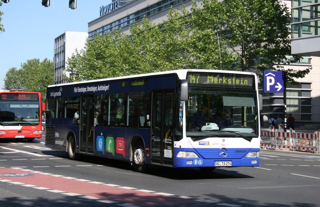 Taeter (AC TA 274) macht Werbung fr Unitymedia.
Aachen Bushof, 4.6.2010.