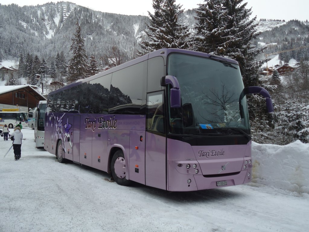 Taxi Etoile, Bulle - FR 300'455 - Volvo am 7. Januar 2012 in Adelboden, ASB
