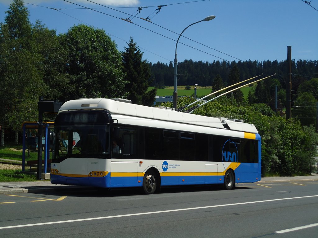 TC La Chaux-de-Fonds - Nr. 131 - Solaris Trolleybus am 11. Juli 2011 in La Chaux-de-Fonds, Combe--l'Ours
