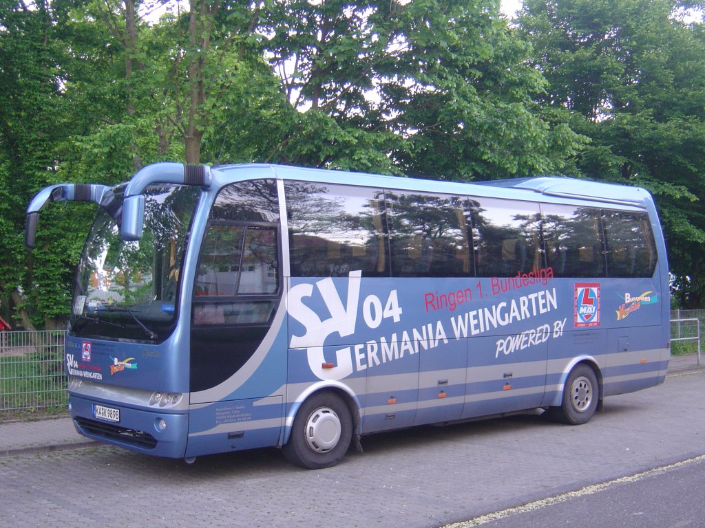 Temsa Opalin  Kahle , Mannschaftsbus des SV 04 Germania Weingarten (Ringen 1. Bundesliga), Bruchsal-Untergrombach 24.05.2010