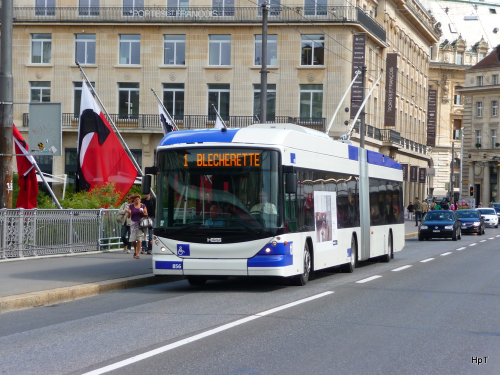 TL - Hess-Swisstrolley BGT-N2C Nr.856 unterwegs auf der Linie 1 am 09.09.2010