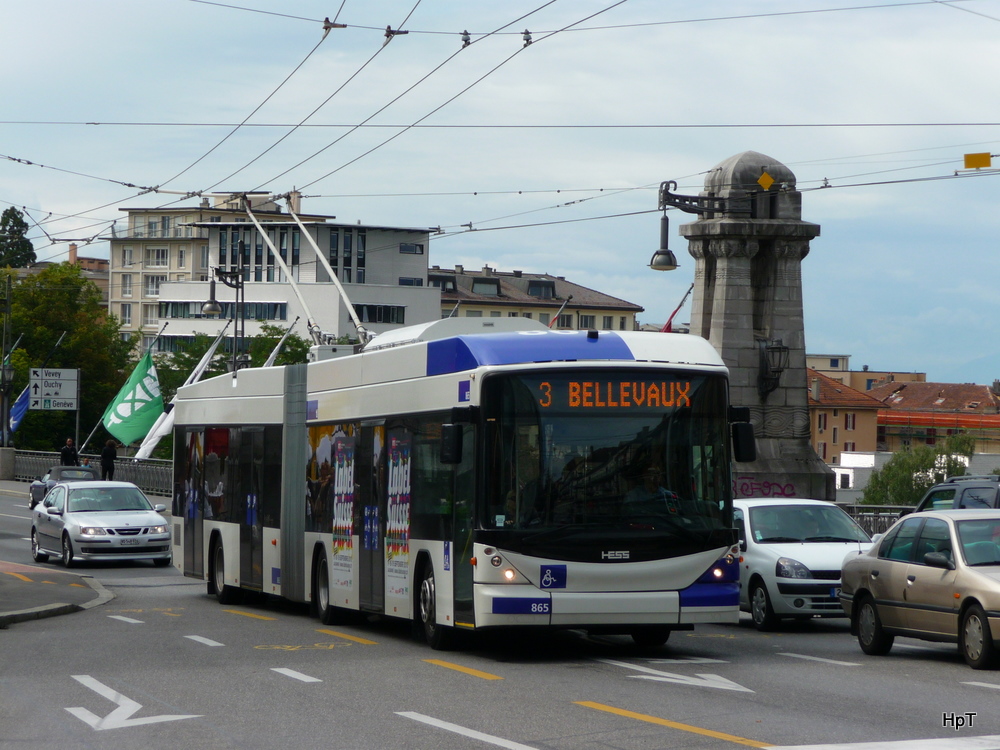 TL - Hess-Swisstrolley BGT-N2C Nr.865 unterwegs auf der Linie 3 am 09.09.2010