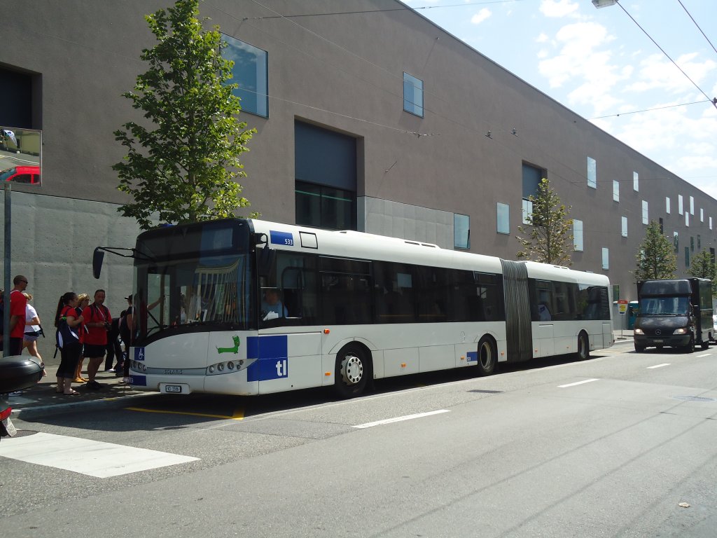 TL Lausanne - Nr. 533/VD 1586 - Solaris am 12. Juli 2011 in Lausanne, Beaulieu