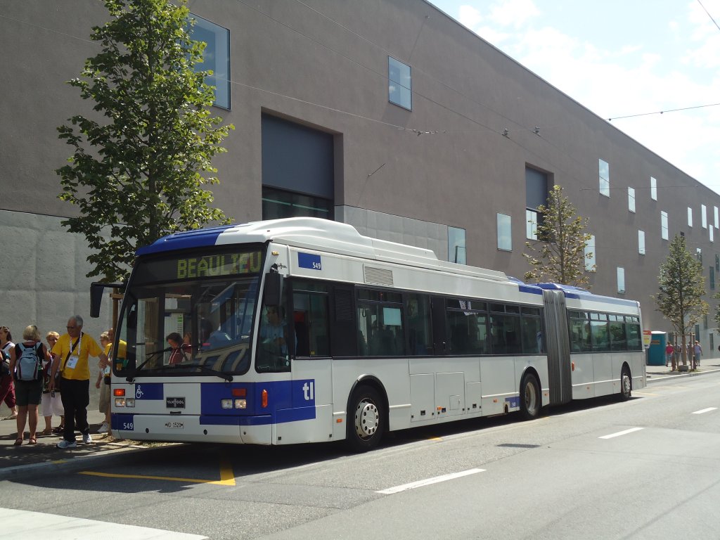 TL Lausanne - Nr. 549/VD 1520 - Van Hool am 12. Juli 2011 in Lausanne, Beaulieu