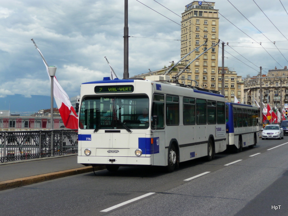 TL - NAW Trolleybus Nr.776 unterwegs in Lausanne auf der Linie 7 am 09.09.2010