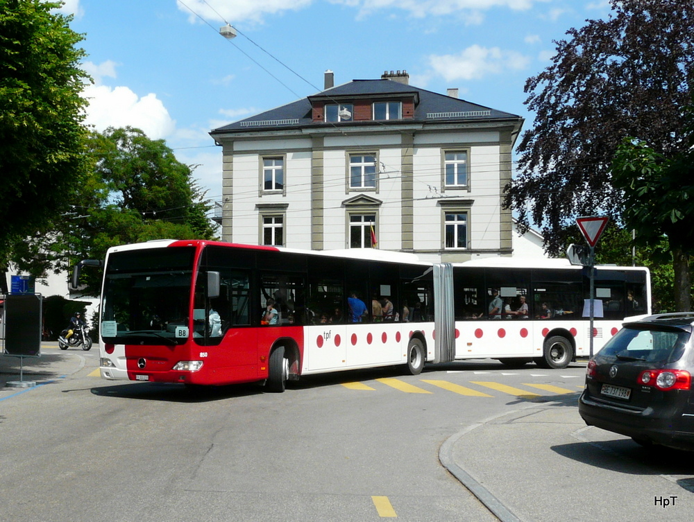 tpf - Mercedes Citaro Nr.850  FR 300218 unterwegs in Nidau frs ETF am 16.06.2013