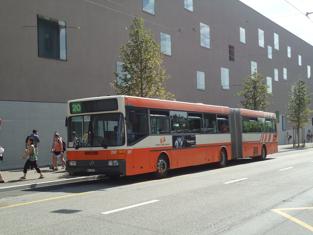 TPG Genve (TL Lausanne Nr. 639) - Nr. 297/GE 96'222 - Mercedes O 405G (ex TL Lausanne) am 12. Juli 2011 in Lausanne, Beaulieu