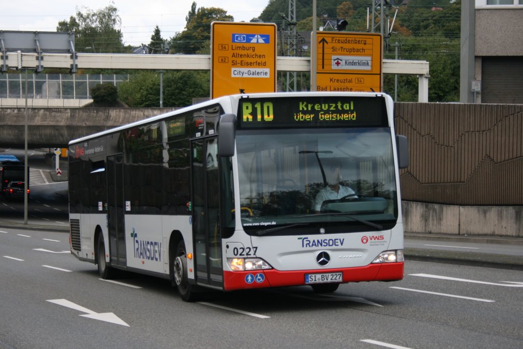 Transdev 0227 (SI BV 227).
Siegen, 18.9.2010.