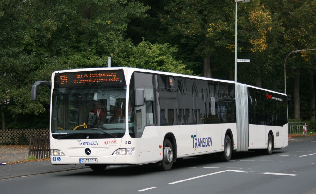 Transdev 1013 (SI TD 1013).
Siegen, 18.9.2010.