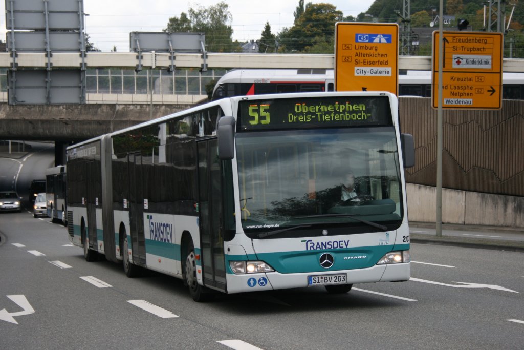 Transdev 203 (SI BV 203).
Siegen, 18.9.2010.