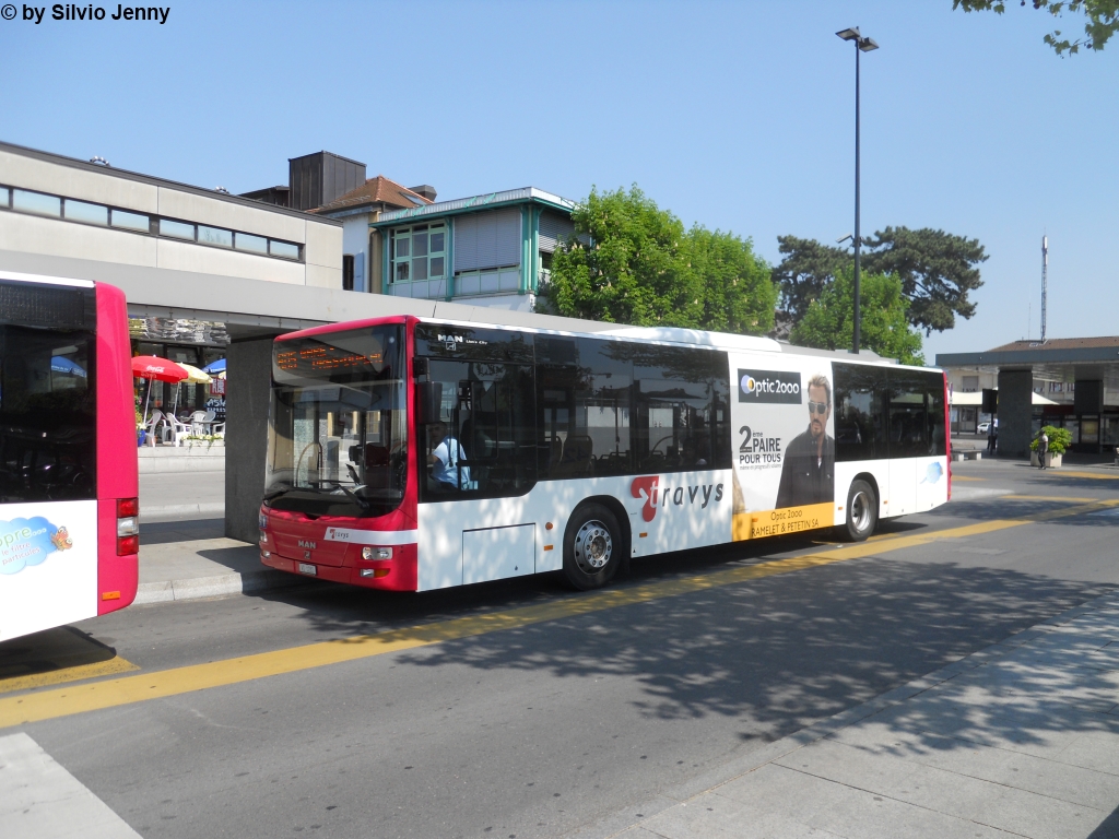 Travys VD 1282 (MAN Lion's City A21) am 26.4.2011 beim Bhf. Yverdon-les-Bains.