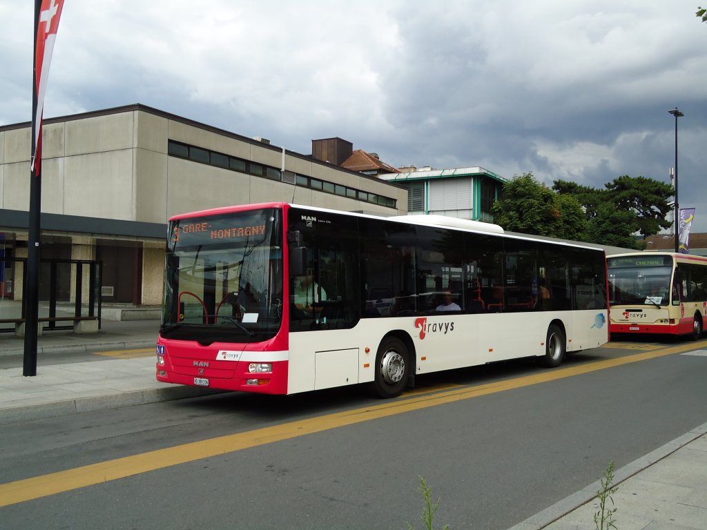 TRAVYS Yverdon VD 388'206 MAN am 26. Juli 2010 Yverdon, Bahnhof