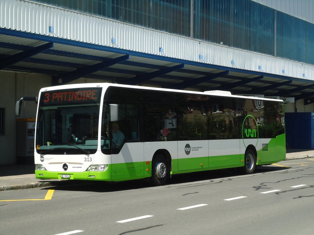 TRN La Chaux-de-Fonds - Nr. 313/NE 78'213 - Mercedes Citaro am 11. Juli 2011 in La Chaux-de-Fonds, Patinoire