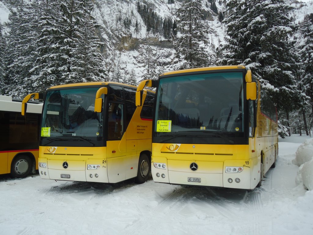 Tschannen, Zofingen - Nr. 19/AG 15'058 - Mercedes am 7. Januar 2012 in Adelboden, Unter dem Birg