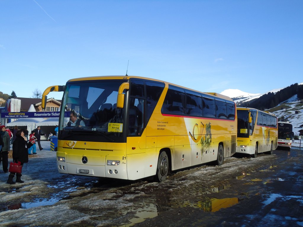 Tschannen, Zofingen - Nr. 21/AG 178'801 - Mercedes am 8. Januar 2011 in Adelboden, Weltcup