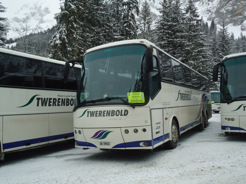 Twerenbold, Baden - Nr. 20/BE 19'024 - Bova am 7. Januar 2012 in Adelboden, Unter dem Birg