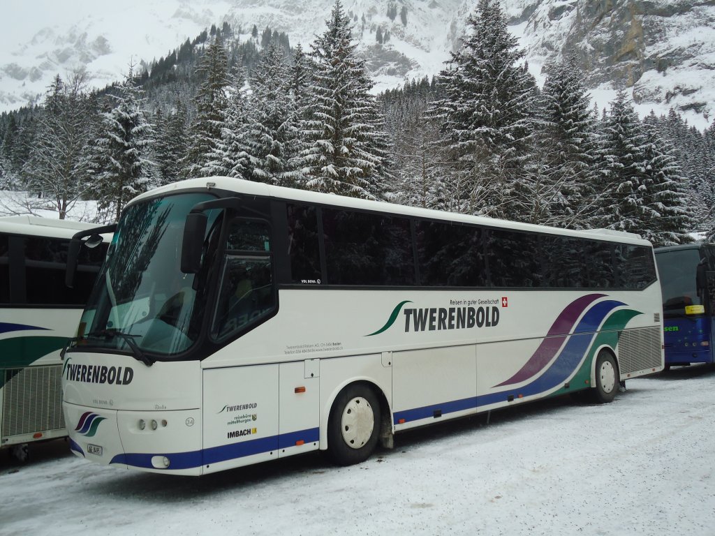 Twerenbold, Baden - Nr. 34/AG 8495 - Bova am 7. Januar 2012 in Adelboden, Unter dem Birg