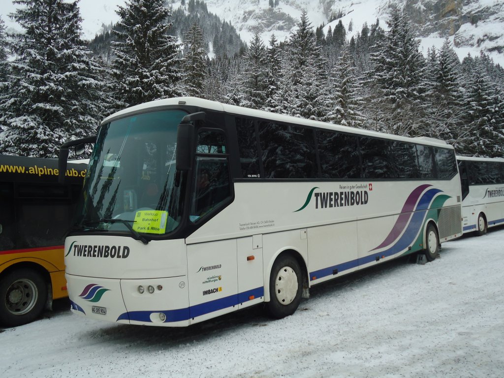 Twerenbold, Baden - Nr. 39/AG 385'904 - Bova am 7. Januar 2012 in Adelboden, Unter dem Birg
