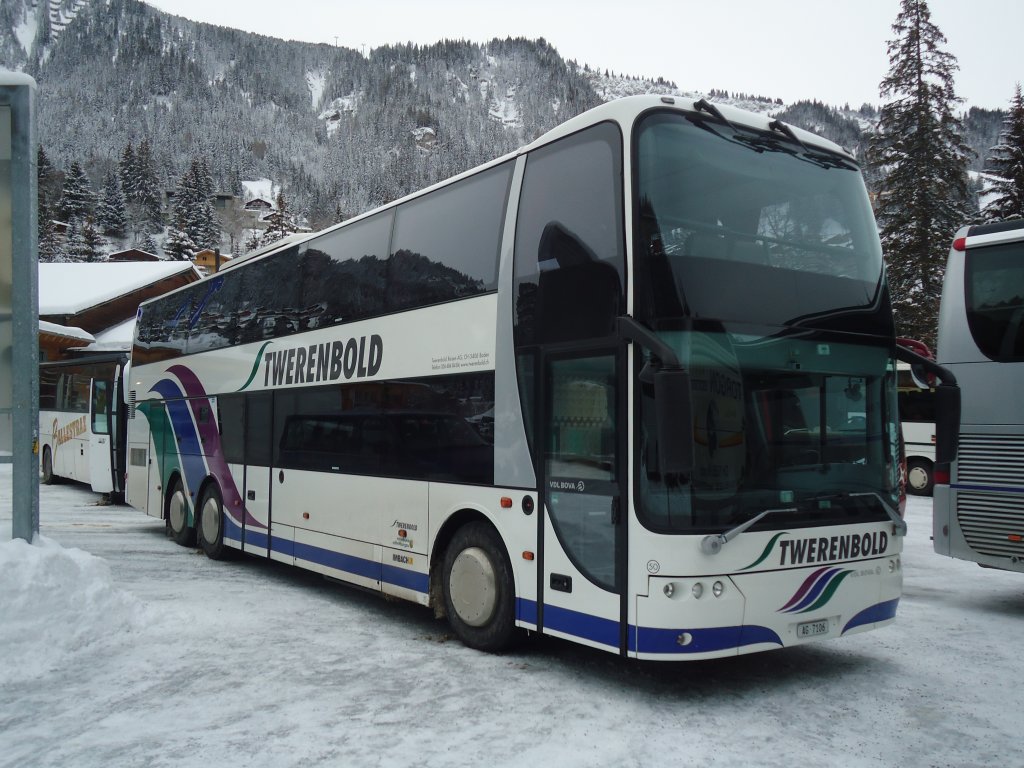 Twerenbold, Baden - Nr. 50/AG 7106 - Bova am 7. Januar 2012 in Adelboden, ASB