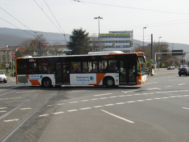 Und RNV Citaro die 3. am 25.03.11 in Heidelberg als Linie 33