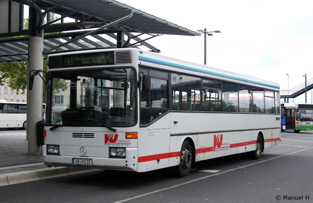 Untermainbus (AB VU 22).
Aufgenommen am HBF Aschaffenburg, 18.8.2010.