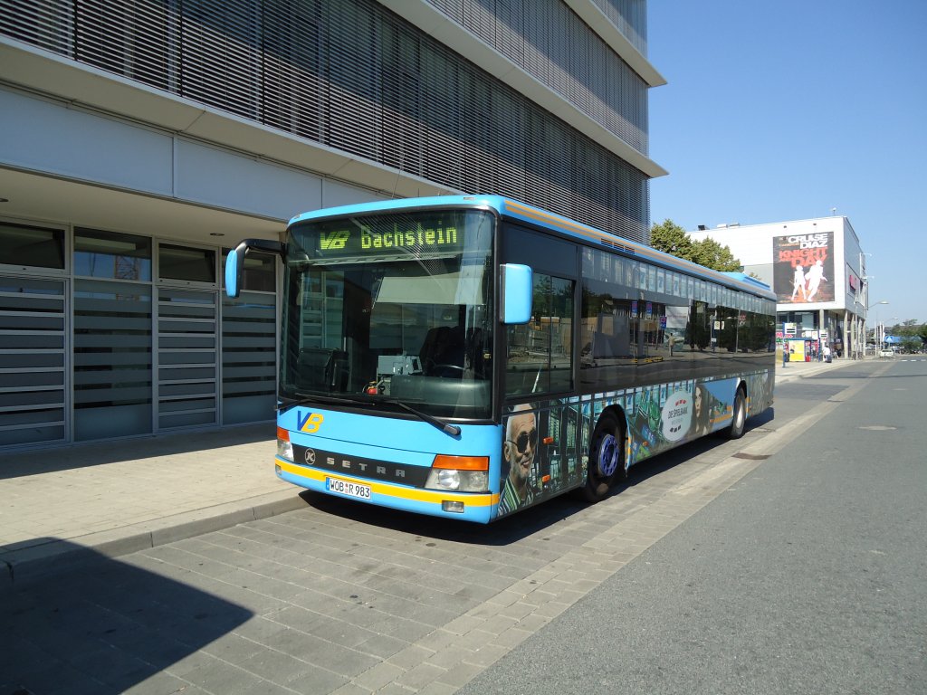 VB Bachstein, Wolfsburg Nr. 83/WOB-R 983 Setra am 9. Juli 2010 Wolfsburg, Hauptbahnhof