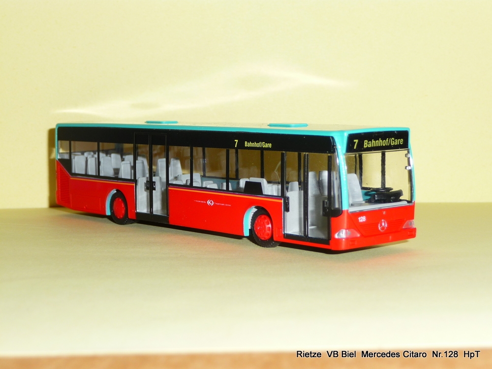 VB Biel - Rietze Bus Modell Mercedes Citaro  Nr.128