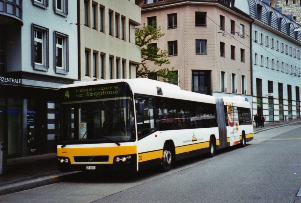 VBSH Schaffhausen Nr. 30/SH 38'030 Volvo am 16. Mai 2010 Schaffhausen, Bahnhof