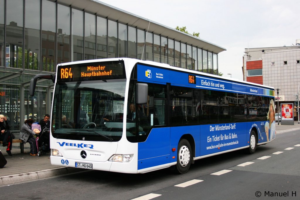 Veelker (ST HU 640) mit Werbung fr Bus und Bahn im Mnsterland.
Aufgenommen am HBF Mnster, 19.9.2010.