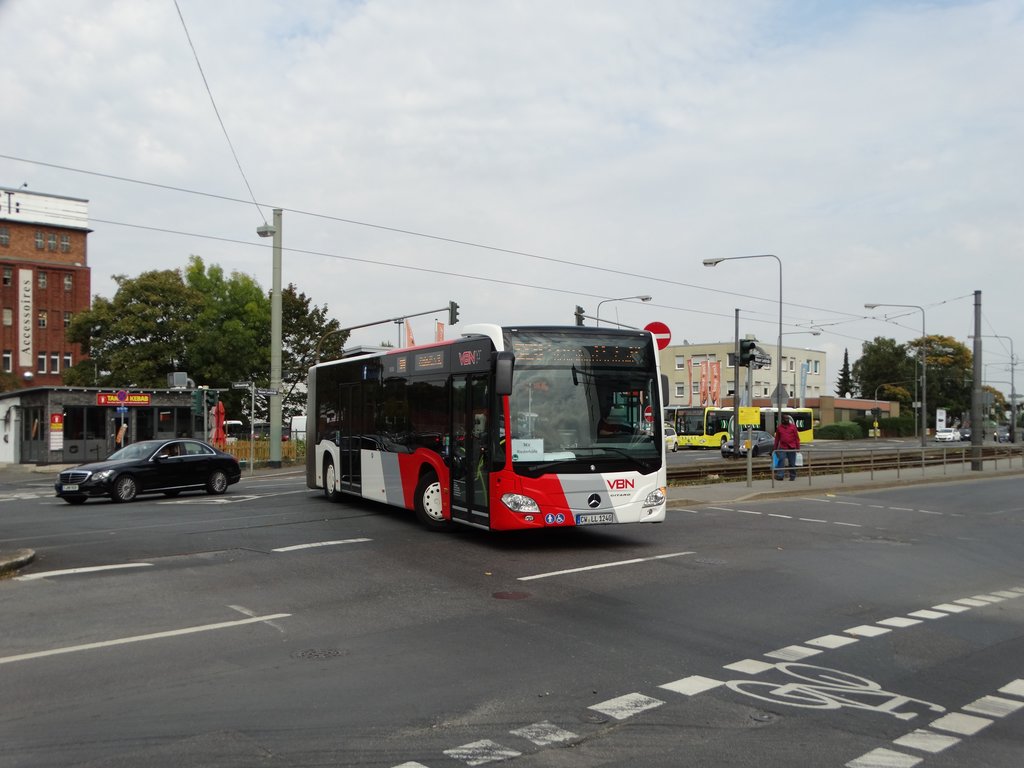 Verkehrsbetriebe Nagoldtal Mercedes Benz Citaro 2 G am 30.09.17 in Frankfurt am Main als SEV auf der Straßenbahnlinie 11 und 12