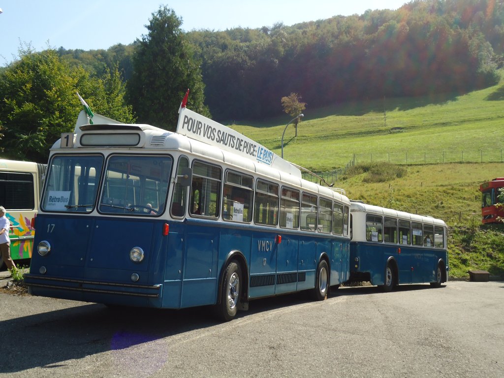 VMCV Clarens (Rtrobus Lman) - Nr. 17 - Berna/ACMV Trolleybus am 20. August 2011 in Moudon, Rtrobus Lman