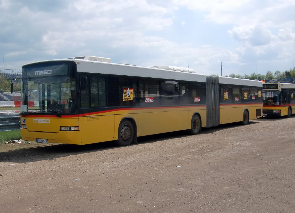 Volvo / Hess Gelenkbus als Shuttelbus beim 24h Rennen auf dem Nrburgring, aufgenommen am 16.05.2010