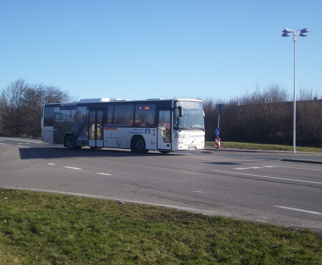 Volvo 8700 der RPNV in Sassnitz am 12.03.2012