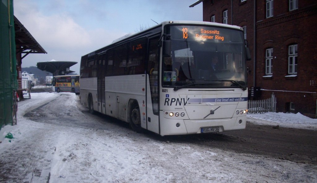 Volvo 8700 der RPNV in Sassnitz am 29.02.2012


