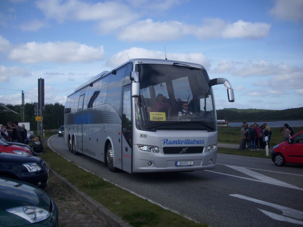 Volvo 9700 von Ramkvillabuss aus Schweden in Lietzow am 06.09.2012