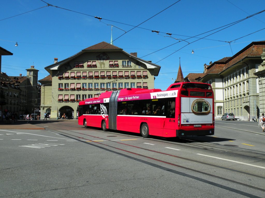 Volvo Bus mit der Betriebsnummer 816 auf der Linie 19 beim Casinoplatz. Die Aufnahme stammt vom 26.08.2010.