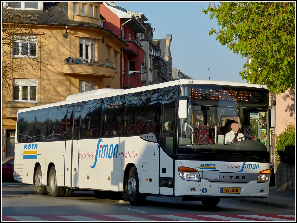 (VS 1518) Setra S 419 UL gesehen am Bahnhof in Ettelbrck.  25.04.2013