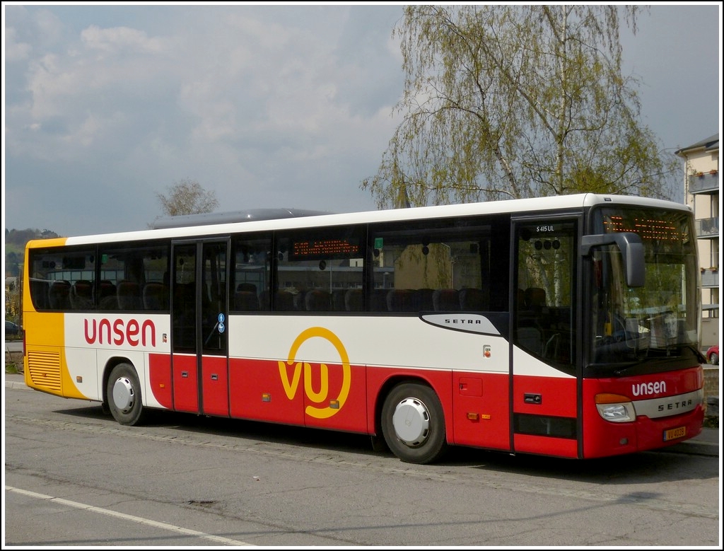 (VU 4039)  Setra 415UL der Firma Unsen gesehen am 14.04.2012 in Ettelbrck.