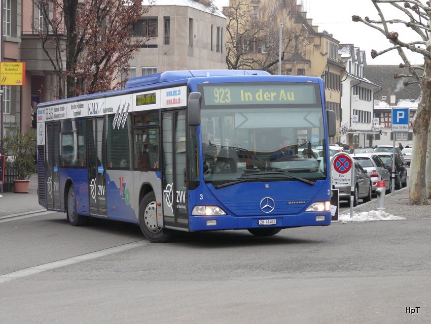 VZO - Mercedes Citaro Nr.3  ZH 41403 unterwegs auf der Linie 923 in Meilen am 16.01.2010