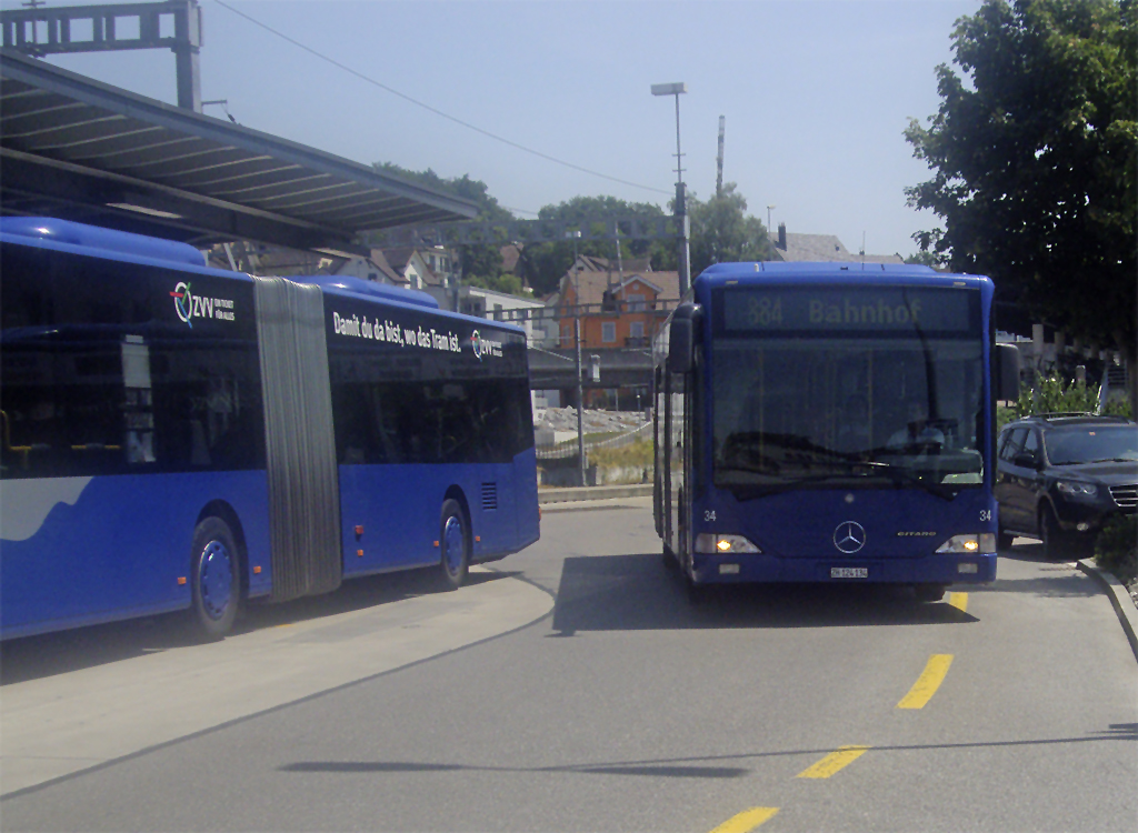 VZO-Mercedes Citaro NR.34 am Rti,ZH,Bahnhof