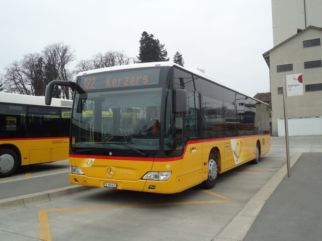Wieland, Murten - Nr. 50/FR 300'633 - Mercedes Citaro am 7. Mrz 2011 beim Bahnhof Ddingen