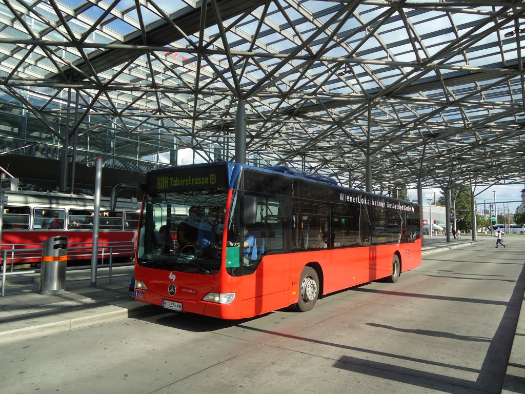 Wiener Lokalbahnen Nr. 554/W 5274 MW Mercedes Citaro am 9. August 2010 Wien, Praterstern
