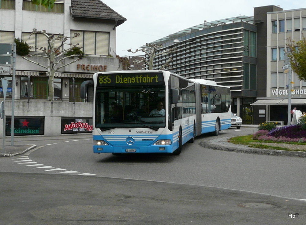 Wilmobil - Mercedes Citaro  Nr.292  SG 338841 unterwegs auf der Linie 835 in der Stadt Wil am 27.04.2012